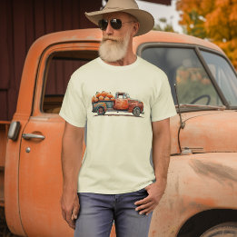 Vintage Pick-up Truck Pumpkin Harvest T-Shirt
