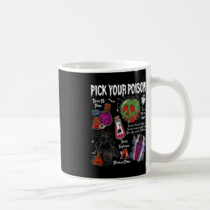 Vintage Pick Your Poison Halloween Party Spooky Coffee Mug