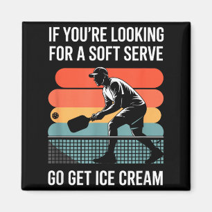 Vintage pickleball lover saying for tournament magnet