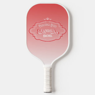 Vintage Pickleball Queen Grandma Personalized Pickleball Paddle
