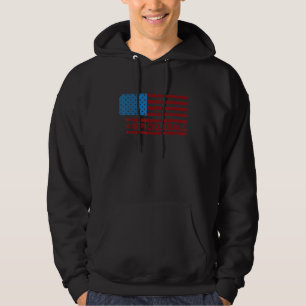 Vintage Pickleball US Flag Pickleball Paddleball_1 Hoodie