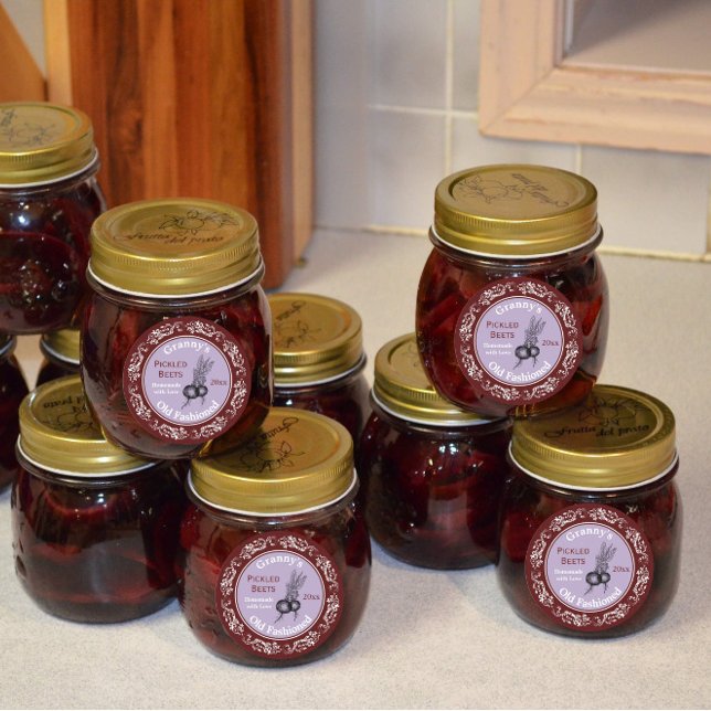Vintage Pickled Beets Dated Custom Label Dark  (Creator Uploaded)