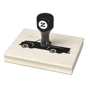 Vintage Pickup Truck   Craft Supplies Rubber Stamp