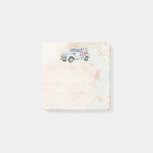 Vintage Pickup Truck Rustic Watercolor Post-it Notes