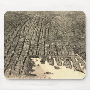 Vintage Pictorial Map of Baltimore (1912) Mouse Pad