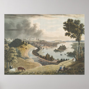 Vintage Pictorial Map of Richmond VA (1834) Poster