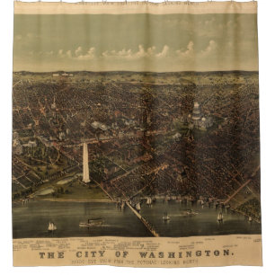 Vintage Pictorial Map of Washington D.C. (1892)