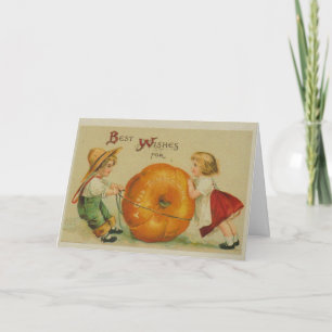 Vintage Picture Thanksgiving Card