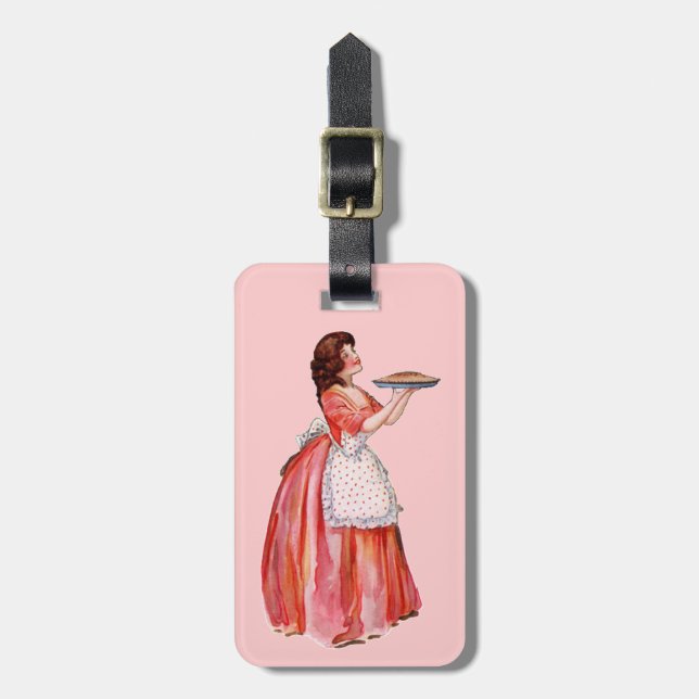 Vintage Pie-maker Luggage Tag (Front Vertical)