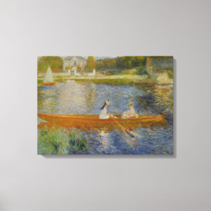 Vintage Pierre Auguste Renoir Boating on the Seine Canvas Print