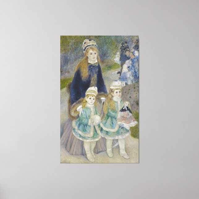 Vintage Pierre Auguste Renoir La Promenade Canvas Print (Front)