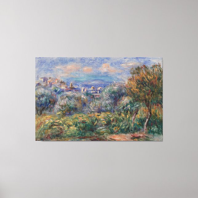 Vintage Pierre Auguste Renoir Landscape Canvas Print (Front)