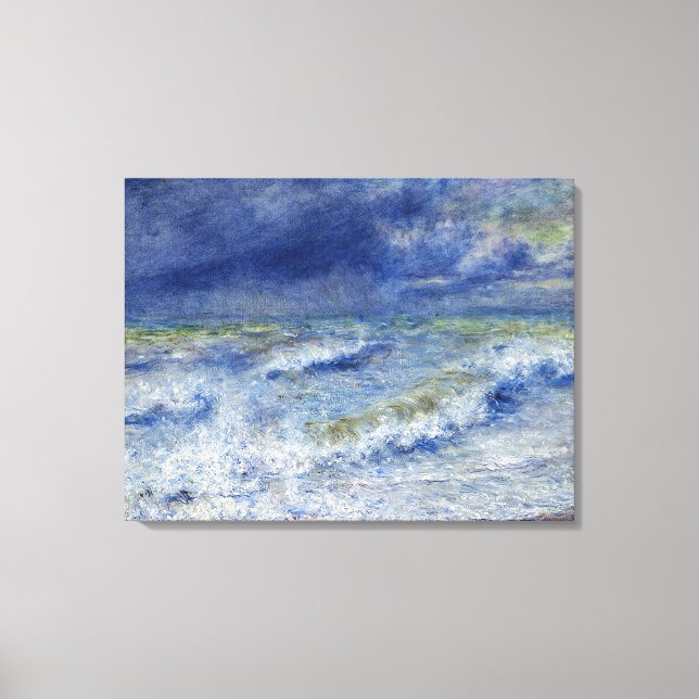 Vintage Pierre Auguste Renoir The Wave  Canvas Print (Front)