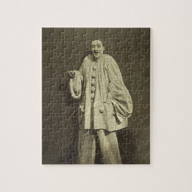Vintage Pierrot Clown Jigsaw Puzzle (Vertical)