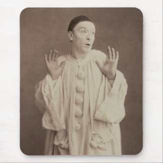 Vintage Pierrot Clown Mouse Pad