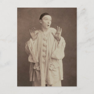 Vintage Pierrot Clown Postcard