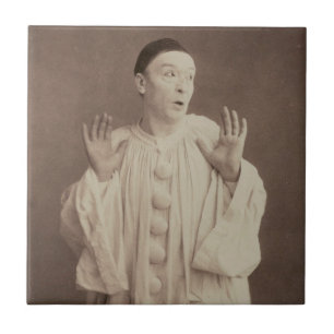 Vintage Pierrot Clown Tile
