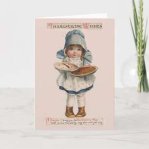 Vintage Pies Thanksgiving Greeting Card