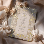 Vintage Pimpernel Pattern William Morris<br><div class="desc">Embrace timeless elegance with our wedding invitations featuring the renowned Pimpernel pattern by William Morris, masterfully rendered in vintage hues of warm white, cream, and accented with gold foil. William Morris, a figurehead of the Arts and Crafts Movement, believed in the beauty of handcrafted designs and the harmonious interaction of...</div>