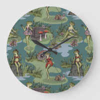 Vintage Pin-Up Girl Frogs