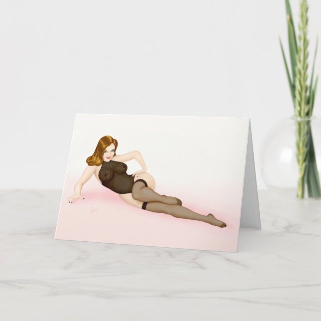 Vintage pin-up girl - Vargas blonde Card (Front)