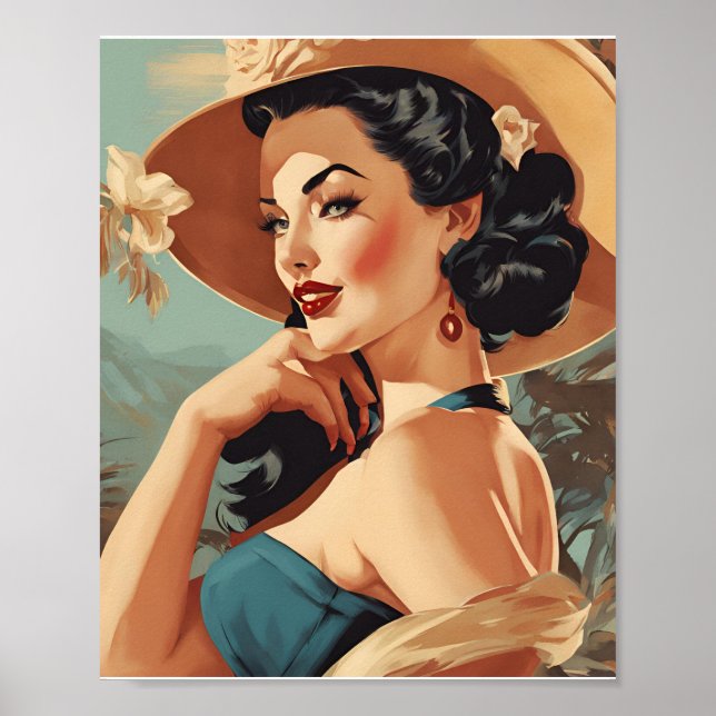 vintage pin up poster (Front)