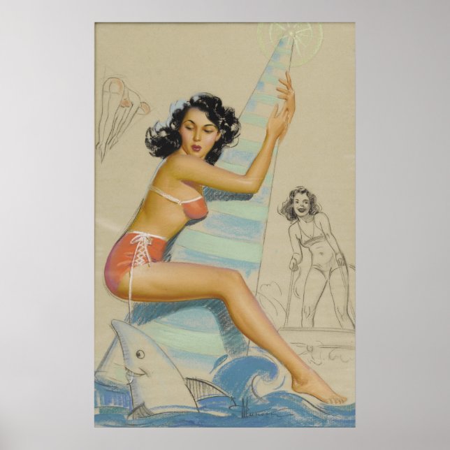Vintage pin up poster (Front)