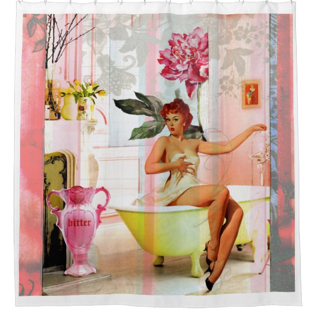 vintage pin up shower (Front)