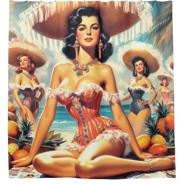Vintage Pin-ups Painting (Front)