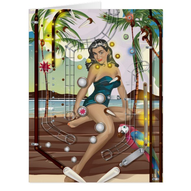 Vintage Pinball Machine game (Front)