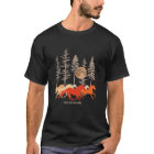 Vintage Pine Tree Moon Wild Mustang Horse Save Our