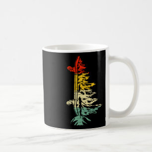 Vintage Pine Tree Snowboard Winter Sports Snowboar Coffee Mug