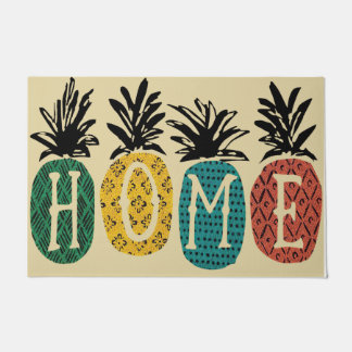 Vintage Pineapple Design Mat, Home Doormat