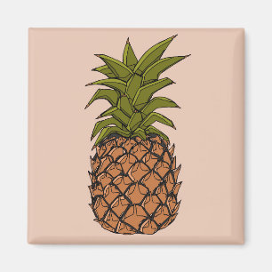 Vintage Pineapple Fruit Magnet