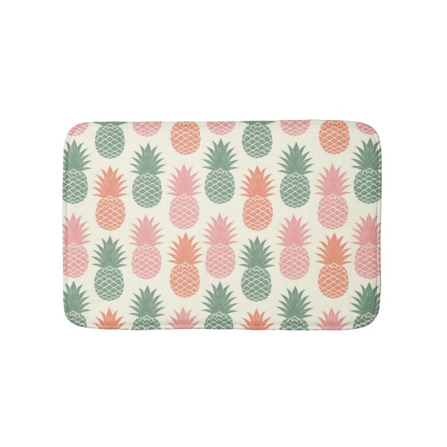 Vintage Pineapple Pattern 2 Bath Mat (Front)