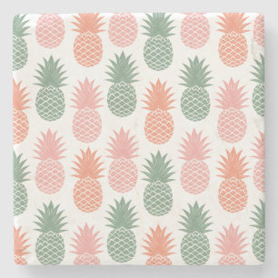 Vintage Pineapple Pattern 2 Stone Coaster