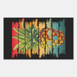 Vintage Pineapple Skull  Sticker