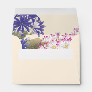 Vintage Pink and White Floral Envelopes