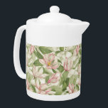 Vintage Pink and White Magnolias<br><div class="desc">Beautiful pink and white magnolia flowers cover this resembling a vintage wallpaper pattern. Very sweet and romantic cottagecore design, perfect for any décor.</div>