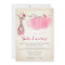 Vintage Pink Ballerina Girl Baby Shower