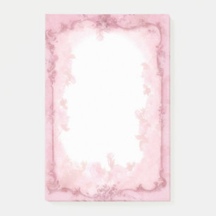 Vintage Pink Border Post-it Notes