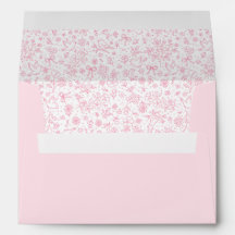 Vintage Pink Bow Floral Toile Elegant Cottagecore