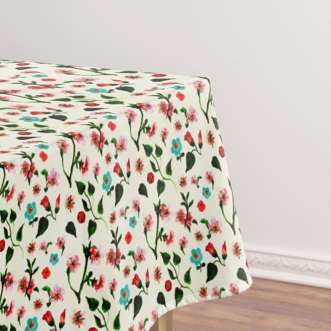 Vintage Pink Cherry Blossom Garden Blooming Tablecloth (In Situ)