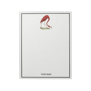 Vintage Pink Flamingo #1 Notepad