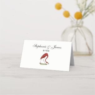 Vintage Pink Flamingo #1 Place Card