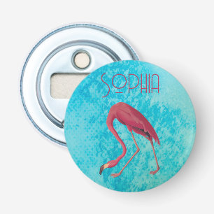 Vintage Pink Flamingo Bottle Opener
