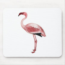 Vintage Pink Flamingo Painting