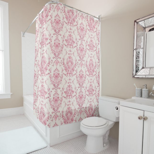  Vintage Pink Floral Pattern (In Situ)