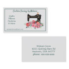 Vintage Pink Floral Sewing Machine