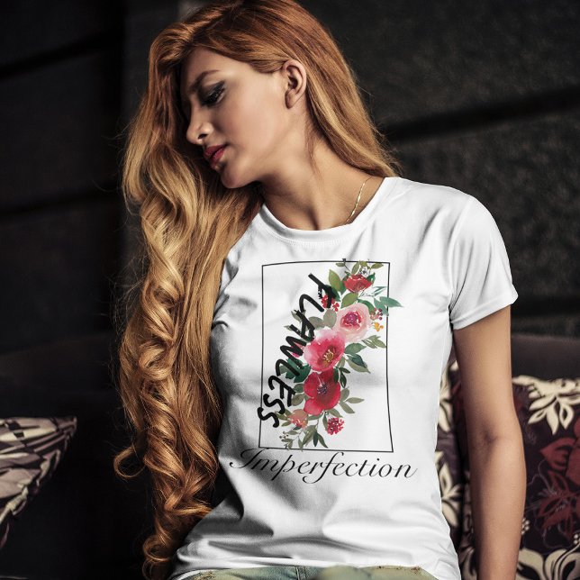 VIntage pink flowers Flawless imperfection T-Shirt (Creator Uploaded)
